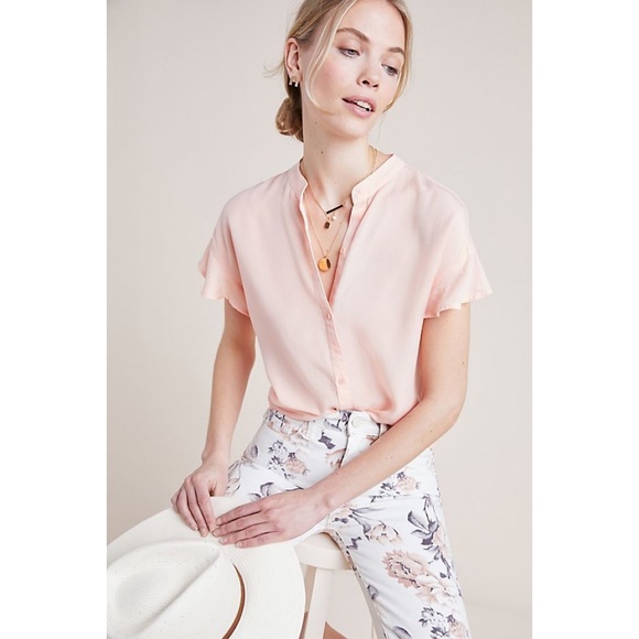 Anthro Cloth & Stone Calder Button Down Top - Picture 2 of 8